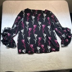 Alfani Petite SZ Small floral shirt